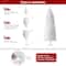 7.5ft. Unlit White Pencil Tinsel Artificial Christmas Tree